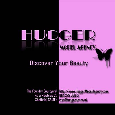 Hugger Model Agency Business Card